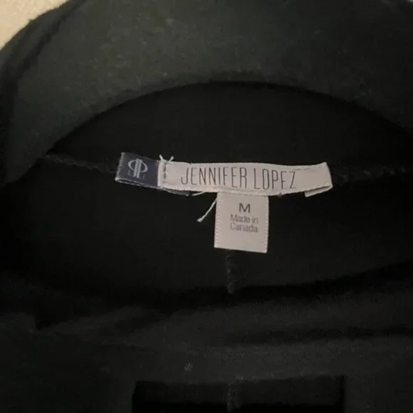 Jennifer Lopez Black Sleeveless Keyhole Neckline Choker Cut Top Tunic Collar Med - Picture 6 of 16